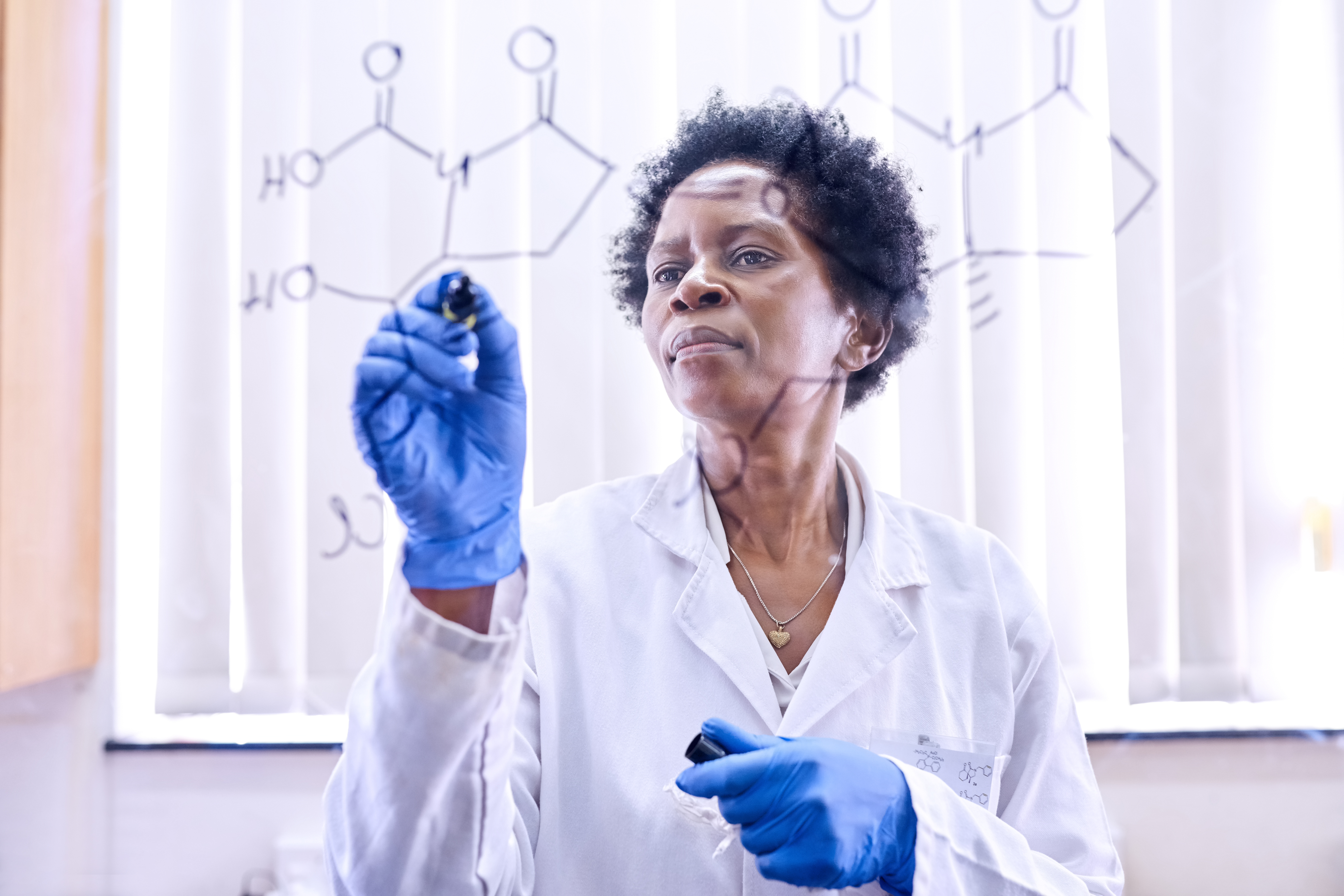 CRISPR guide RNA puzzle board illustration